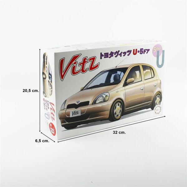 Fujimi ID-23 04738 1/24 Ölçek, Toyota Vitz 5doors Type U, Otomobil Plastik Model Kiti