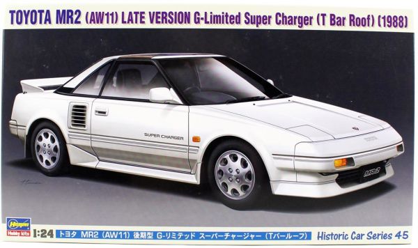 Hasegawa HC45 21145 1/24 Ölçek, Toyota MR2 (AW11) Late Version G-Limited Super Charger (T Bar Roof), Otomobil Plastik Model Kit