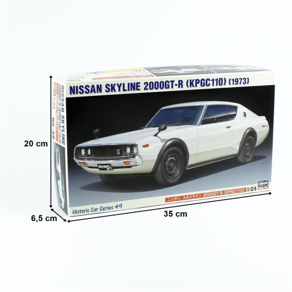 Hasegawa HC49 21149 1/24 Ölçek, Nissan Skyline 2000GT-R (KPGC110), Otomobil, Plastik Model kiti