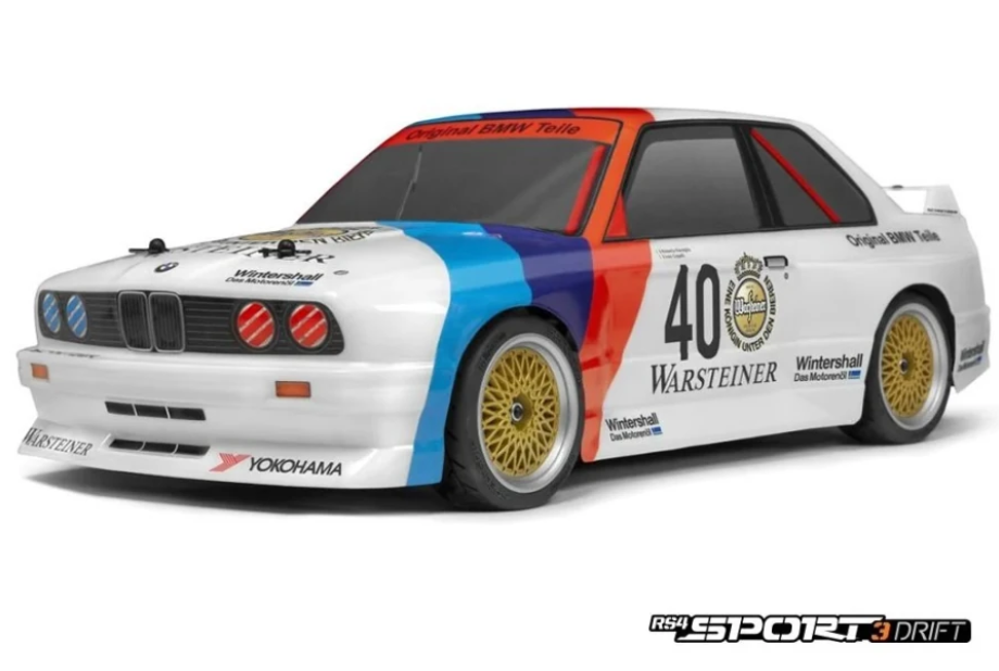 HPI 1/10 RS4 Sport 3 BMW M3 E30 Warsteiner