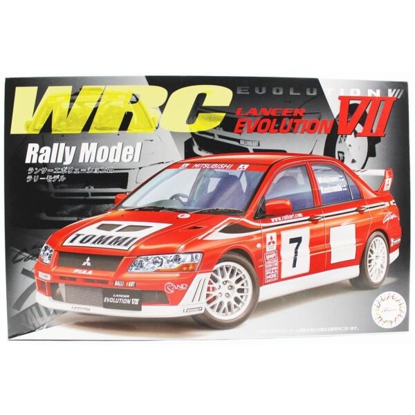 Fujimi ID-311 04766 1/24 Ölçek, Mitsubishi Lancer Evolution VII WRC Rally Model, Yarış Aracı Plastik Model Kiti