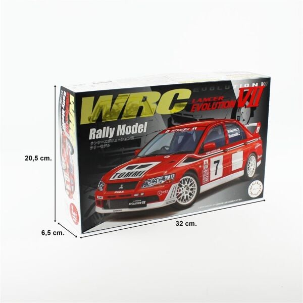 Fujimi ID-311 04766 1/24 Ölçek, Mitsubishi Lancer Evolution VII WRC Rally Model, Yarış Aracı Plastik Model Kiti