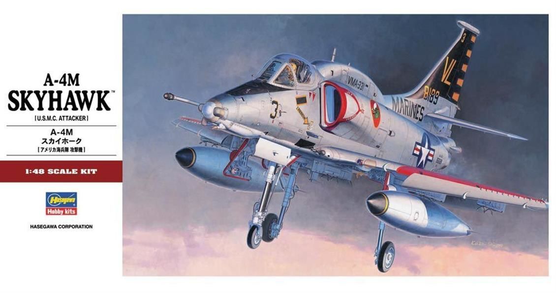 Hasegawa PT33 7233 1/48 Ölçek, A-4M Skyhawk, Savaş Uçağı, Plastik Model kiti