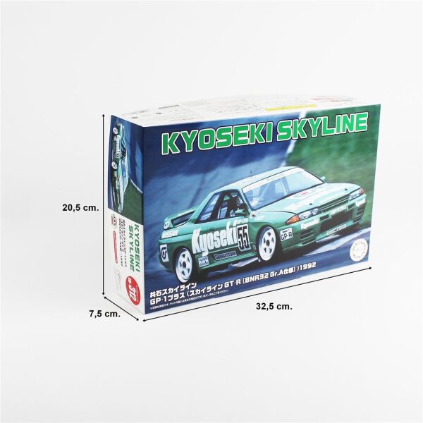 Fujimi ID-312 04768 1/24 Ölçek, Nissan Kyoseki Skyline GP-1 Plus (Skyline GT-R [BNR32 Gr.A]) 1992, Yarış Aracı Plastik Model Ki