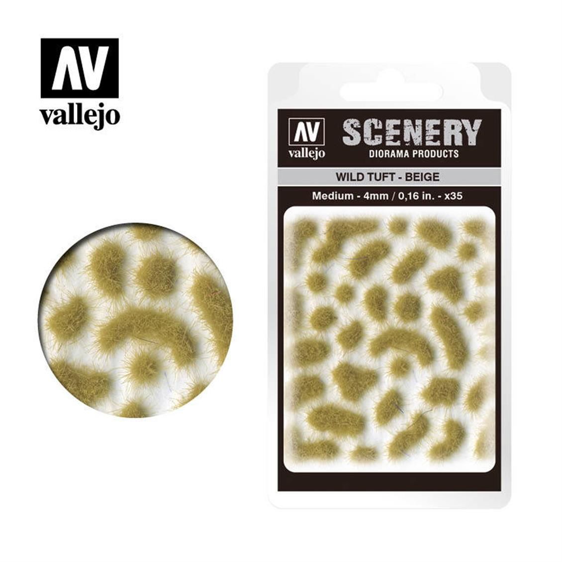 Vallejo SC408 Beige, 4 mm. Hazır Çim Dokusu