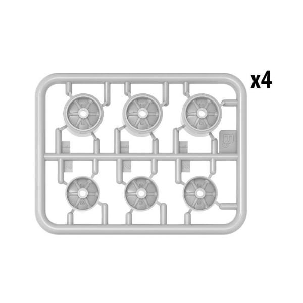 MiniArt M3/M4 Karayolu Tekerlek Seti-Kaynaklı ve Basınçlı Tip