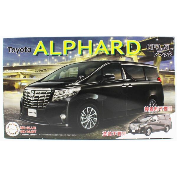 Fujimi C-NX-7 06607 1/24 Ölçek, Toyota Alphard GF3.5L (Black), Minibüs Plastik Model Kiti