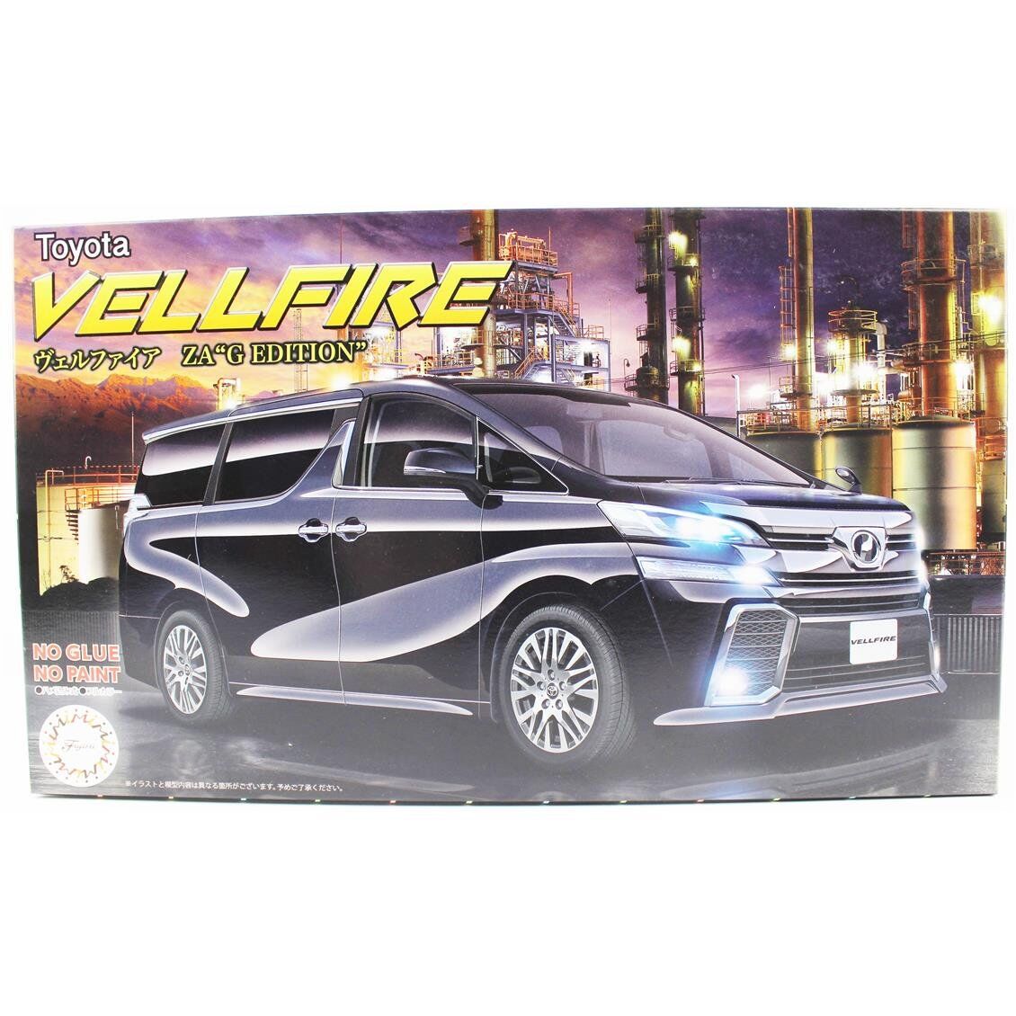 Fujimi C-NX-1 06609 1/24 Ölçek, Toyota Vellfire ZA G Edition (Black), Minibüs Plastik Model Kiti