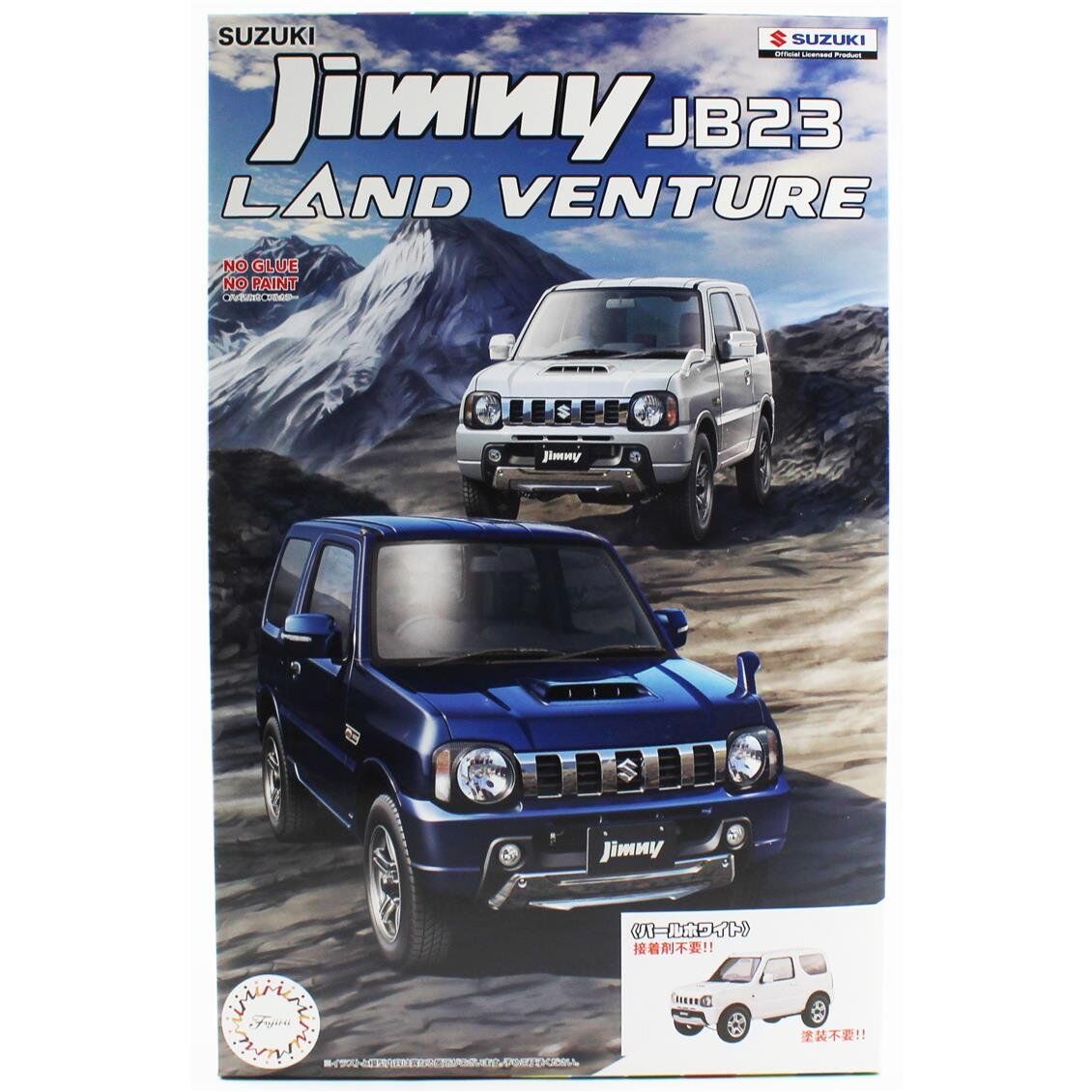 Fujimi C-NX-16 06631 1/24 Ölçek, Suzuki Jimny JB23 (Rand Venture/Pearl White), Cip Plastik Model Kiti