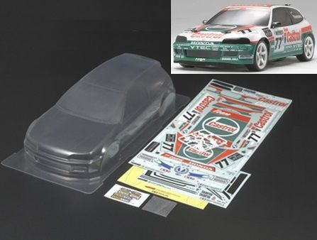 1/10 Castrol Civic Kaportası (FF,TT0-1Type E Şase)