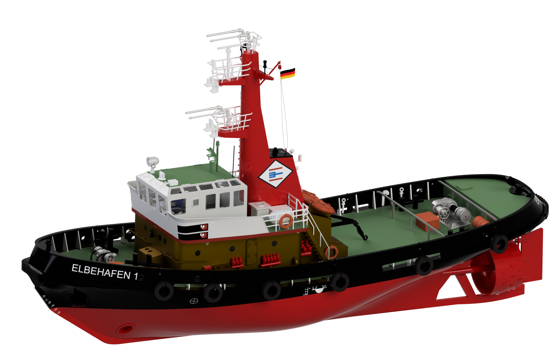 Elbehafen 1 ” Ice Breaking Tug Boat ” 1/50