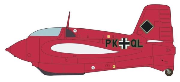 Hasegawa 8213 1/32 Ölçek, Messerschmitt ME163B Komet Ekdo 16, Savaş Uçağı, Plastik Model kiti