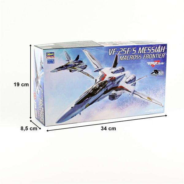 Hasegawa 24 65724 1/72 Ölçek, VF-25F/S Messiah Macross Frontier, Macross-Robotech TV Serisi, Bilim Kurgu, Plastik Model kiti