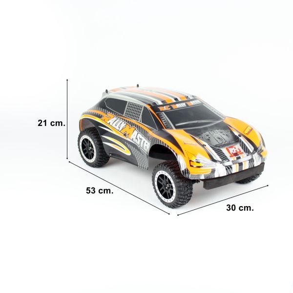 Remo 8081 1/8 Ölçek, 4WD On Road (Rally Master Racer) Turuncu Kaportalı, Fırçalı Motorlu, 7.4V 3300Mah Li-Po Pilli, RC Model Ar