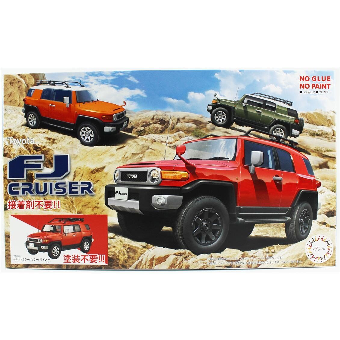 Fujimi C-NX-9 EX-4 06637 1/24 Ölçek, Toyota FJ Cruiser (Red Color Package Type), Cip Plastik Model Kiti