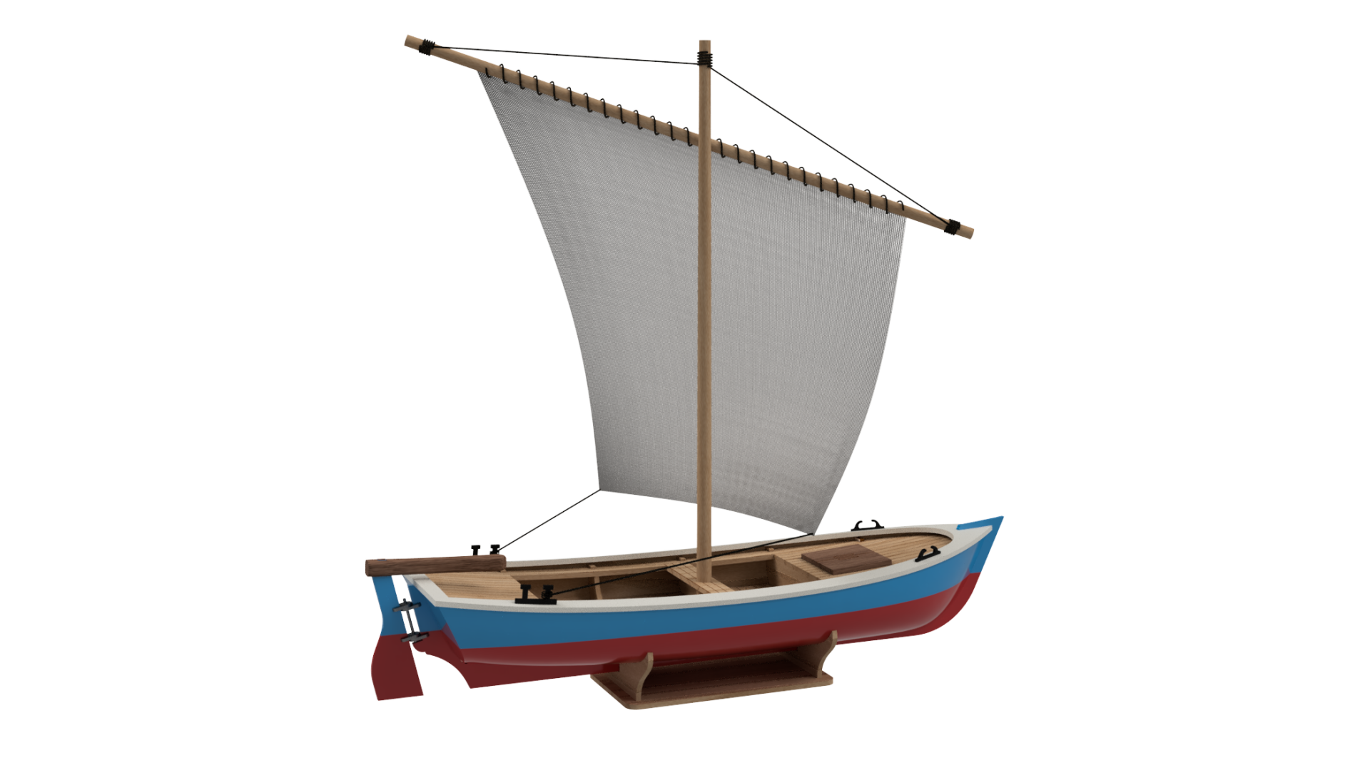 Yelkenli Sandal 1:35 (Sail Boat)