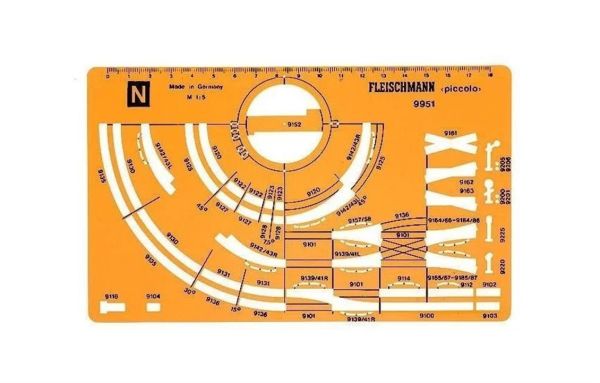 Fleischmann 9951 1/160 Ölçek, Plastik Ray Şablonupiccolo