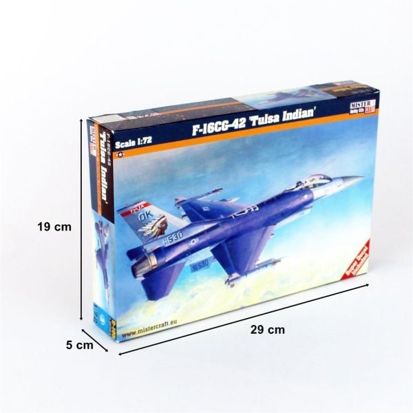 Mistercraft D105 1/72 Ölçek, F-16C-42 (Tulsa Yerlileri) Savaş Uçağı, Plastik Model kiti