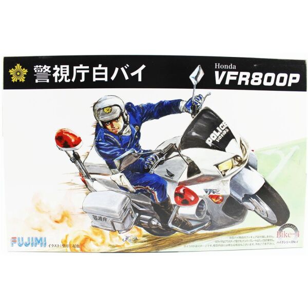 Fujimi Bike-No4 14165 1/12 Ölçek, Honda VFR800P Polis Motorsikleti Plastik Model Kiti