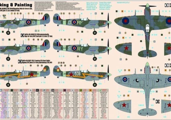 Mistercraft D203 1/72 Ölçek, Supermarine Spitfire Mk.Vb Savaş Uçağı, Plastik Model kiti