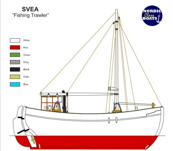 Nordic Class Boats- RC/ Svea Fiskebaten ” Nordic Fishing Boat ”