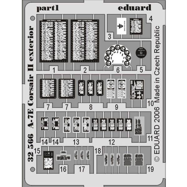 Eduard 32566 1/32 Ölçek, A-7E Dış Detay Seti - Trumpeter - Color