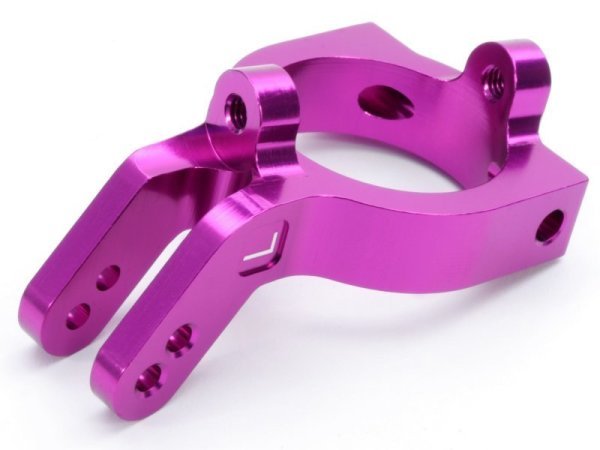 LEFT SPINDLE CARRIER (PURPLE ALUMINUM) SAVAGE