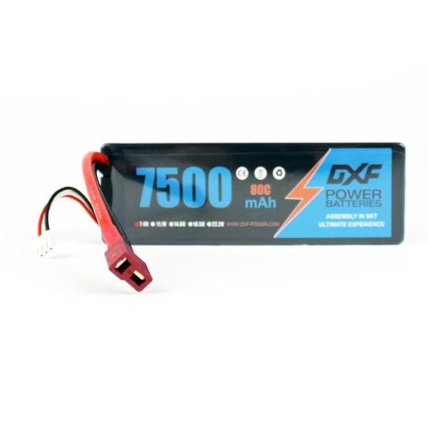 DXF Power 7,4V 2S 7500mAh 80C Hardcase Lipo Batarya