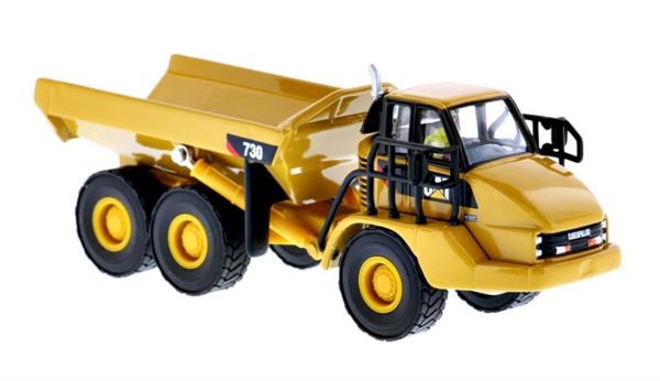 Diecast Masters 85130 1/87 Ölçek, Cat 730 Belden Kırmalı Kamyon, Sergilemeye Hazır Metal İş Makinası Modeli