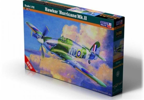 Mistercraft D208 1/72 Ölçek, Hawker Hurricane Mk.IIc Savaş Uçağı, Plastik Model kiti