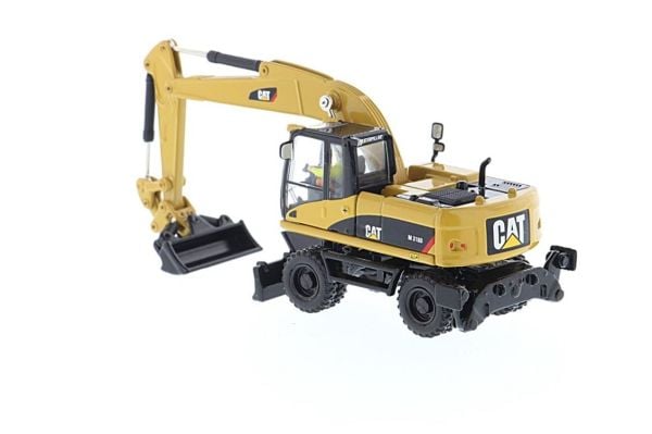 Diecast Masters 85177 1/87 Ölçek, Cat M318D Tekerlekli Ekskavatör, Sergilemeye Hazır Metal İş Makinası Modeli