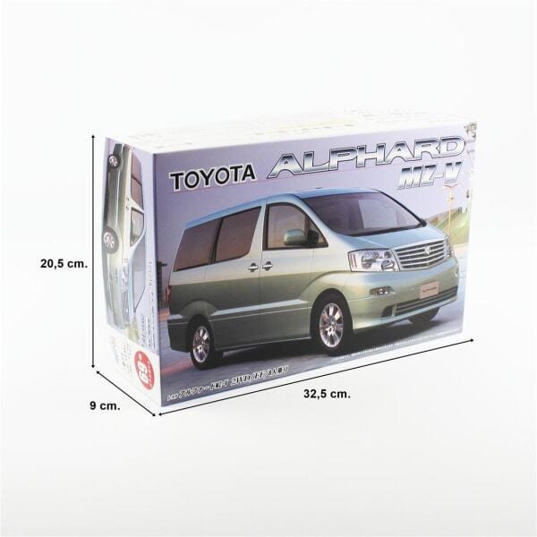 Fujimi ID-69 18754 1/24 Ölçek, Toyota Alphard (MZ-V) FF/2WD, 8 kişilik Minibüs Plastik Model Kiti