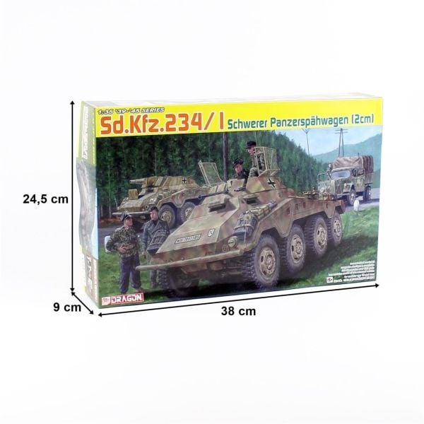 Dragon 6879 1/35 Ölçek, Sd.Kfz.234/1 Ağır Zırhlı Araç Plastik Model Kiti