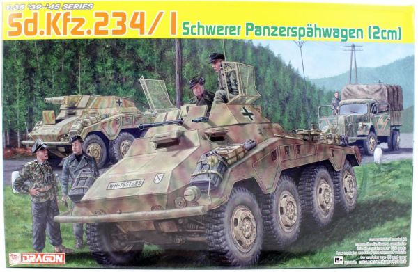 Dragon 6879 1/35 Ölçek, Sd.Kfz.234/1 Ağır Zırhlı Araç Plastik Model Kiti