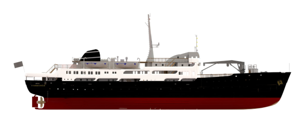 Modell-tec-M/S Finnmarken ” Norwegian Passenger Ship ” 1/60 R/C Convertable