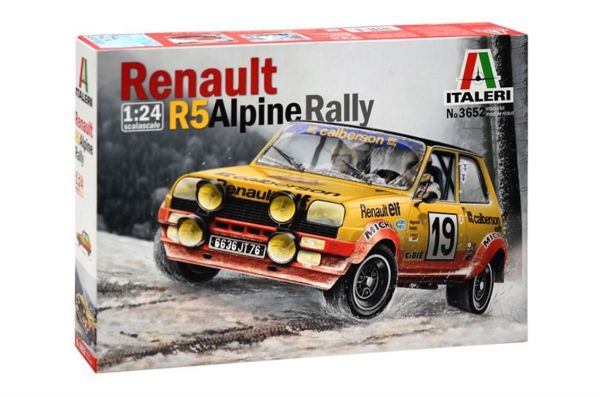 Italeri 3652S 1/24 Ölçek, Renault R5 Alpine Rally Arabası, Plastik Model kiti