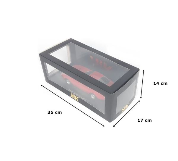 KKscale 180591 1/18 Ölçek, 1971 Ferrari 365 GTB Daytona Series 2, Kırmızı, Sergilemeye Hazır Metal Araba Modeli