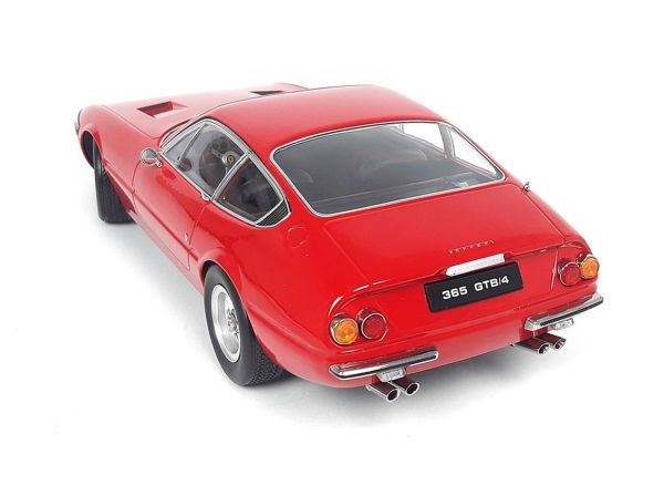 KKscale 180591 1/18 Ölçek, 1971 Ferrari 365 GTB Daytona Series 2, Kırmızı, Sergilemeye Hazır Metal Araba Modeli