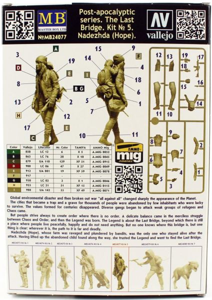 Masterbox 24077 1/24 Ölçek, Son Köprü, Kit.5 Umut, Plastik Figür Kiti