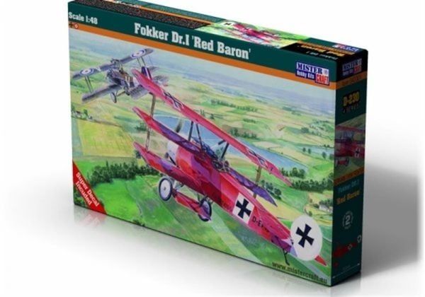 Mistercraft D230 1/48 Ölçek, Fokker Dr.I (Kızıl Baron) Savaş Uçağı, Plastik Model kiti