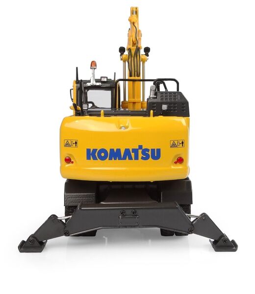 Universal Hobbies UH8162 1/50 Ölçek, Komatsu PW148-11 Lastik Tekerli Kovalı Ekskavatör, Sergilemeye Hazır Tarımsal Makine Model