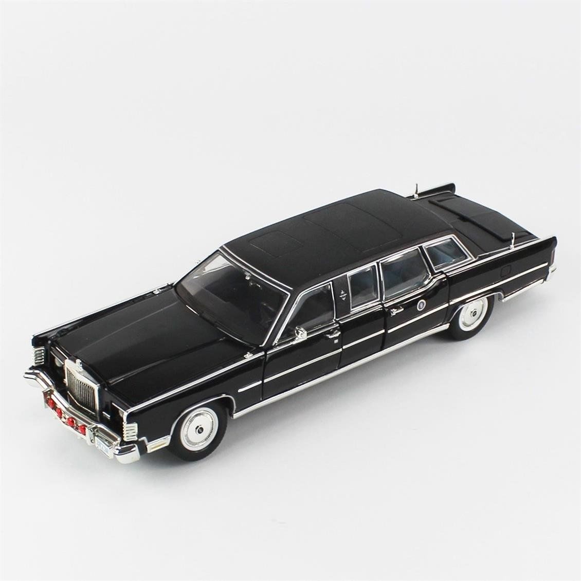 Road Signature 24068 1/24 Ölçek, 1972 Lincoln Continental Reagan Car, Black, Sergilemeye Hazır Metal Araba Modeli