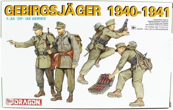 Dragon 6345 1/35 Ölçek, Dağ Komandoları 1940/41, Plastik Model Kiti