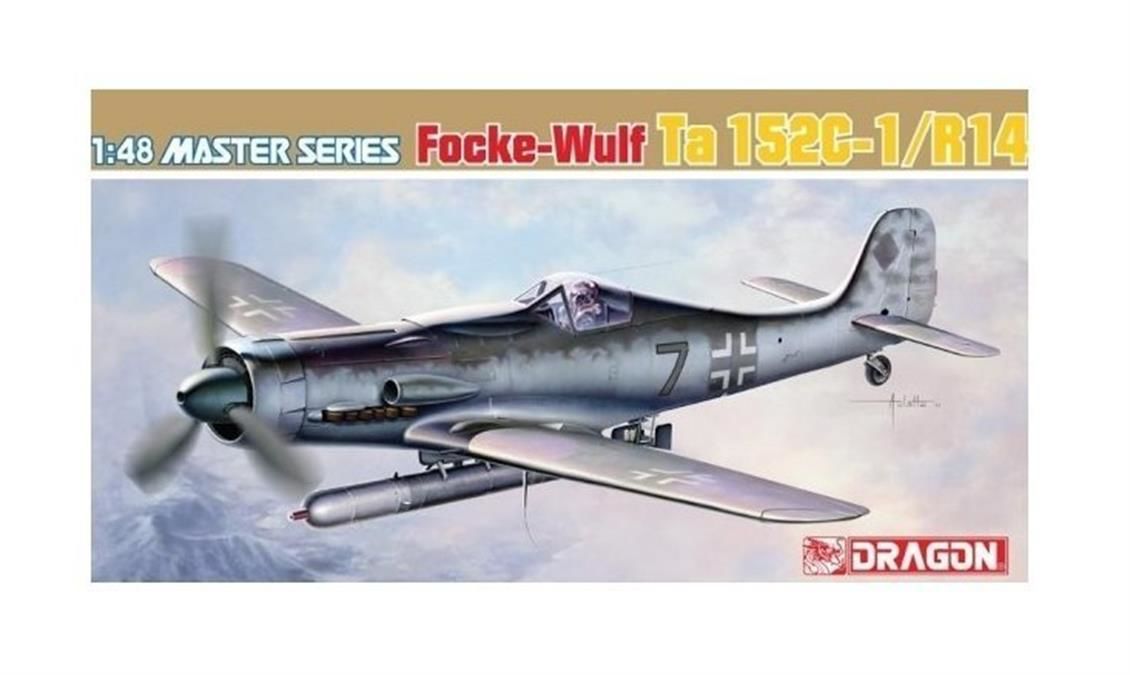 Dragon 5573 1/48 Ölçek, Focke-Wulf TA 152C-1/R14 Savaş Uçağı Plastik Model Kiti