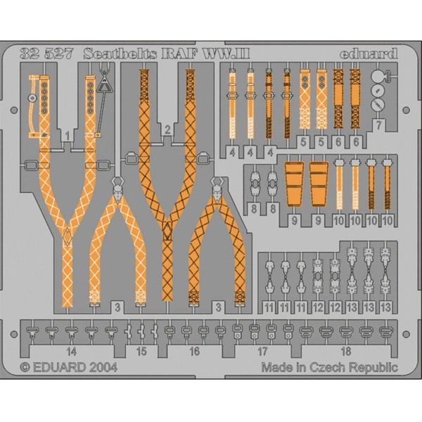 Eduard 32527 1/32 Ölçek, Seatbelts Raf WWII Maket Detay S