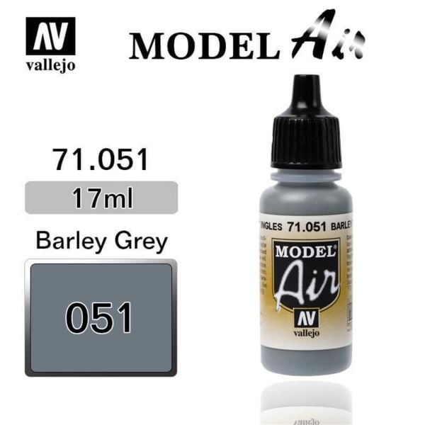 Vallejo 71051 17 ml. Neutral Gray, Model Air Serisi Model Boyası