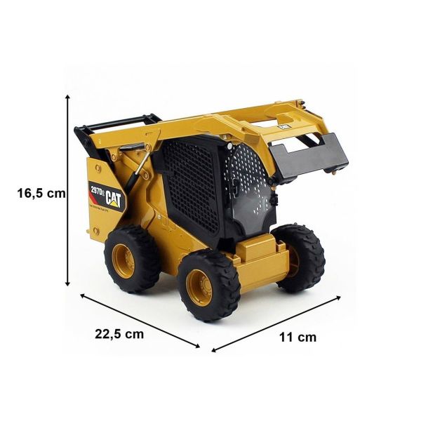 Diecast Masters 85602 1/16 Ölçek, Cat 272D2 Skid Steer Loader Sergilemeye Hazır Metal İş Makinası Modeli