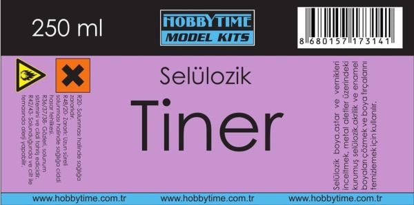 Hobbytime 314 Selülozik Tiner-250 Ml.