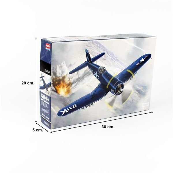 Academy 12353 1/48 Ölçek, Vought F4U-4 Corsair Savaş Uçağı, Plastik Model kiti