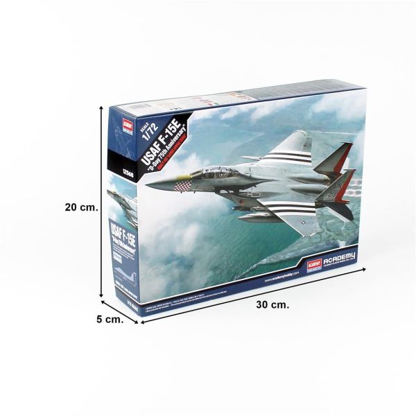 Academy 12568 1/72 Ölçek, USAF F-15E Savaş Uçağı, Plastik Model kiti